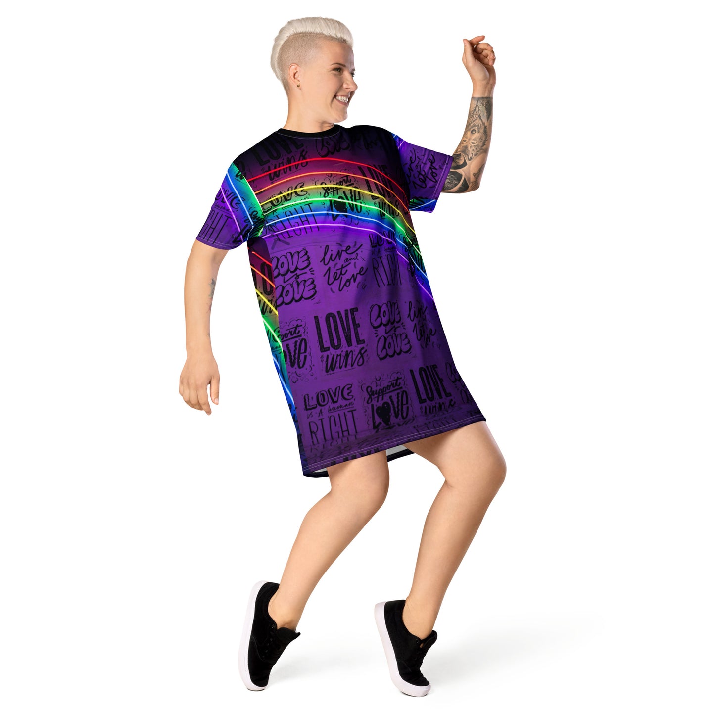 Love is Love T-shirt dress
