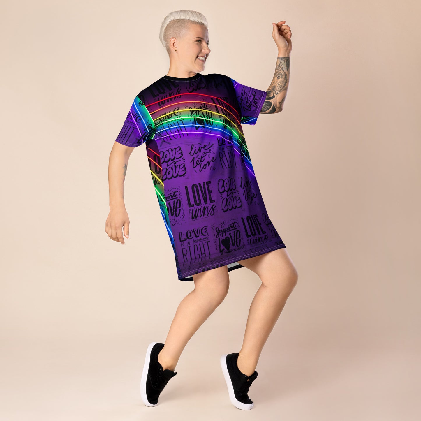 Love is Love T-shirt dress