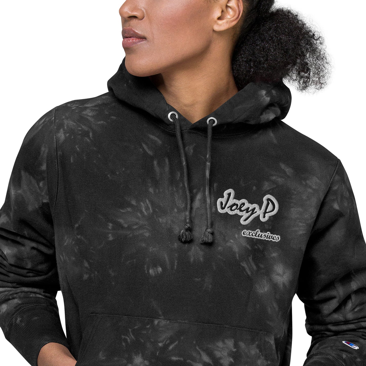 Joey P Exclusives X Champion tie-dye hoodie