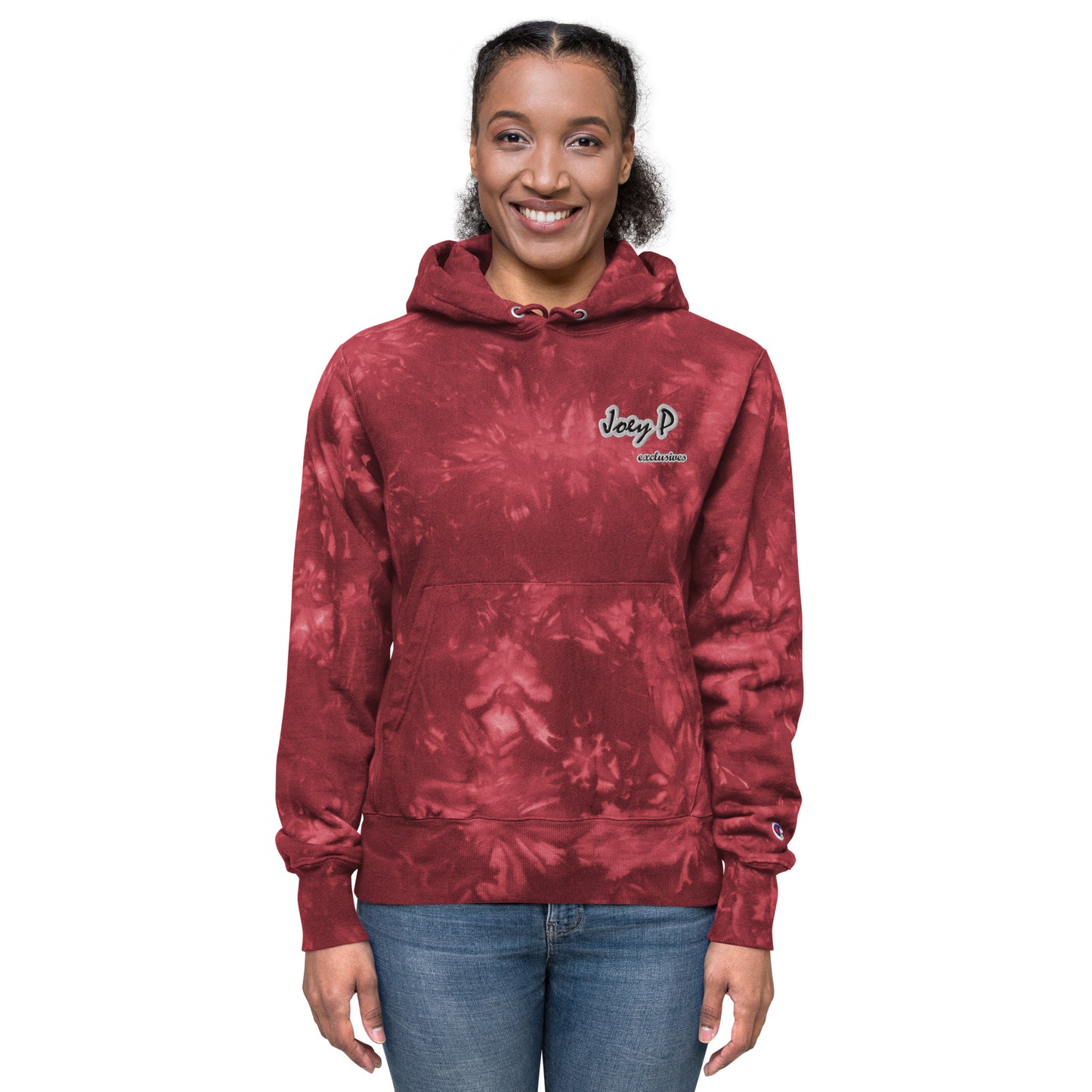 Joey P Exclusives X Champion tie-dye hoodie