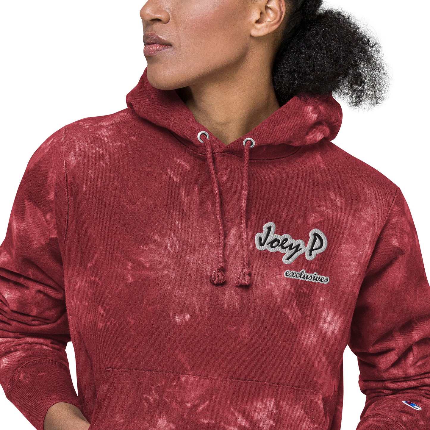 Joey P Exclusives X Champion tie-dye hoodie