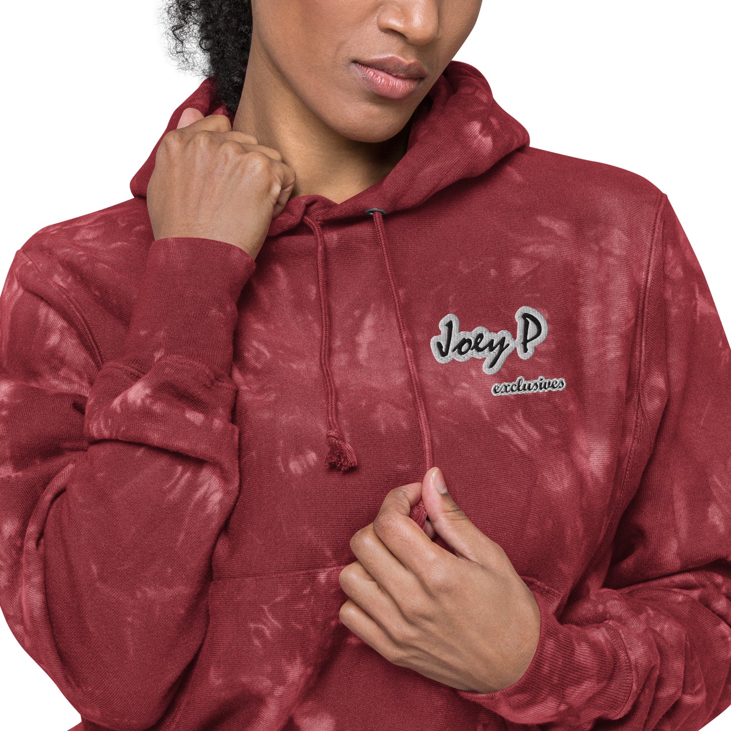 Joey P Exclusives X Champion tie-dye hoodie