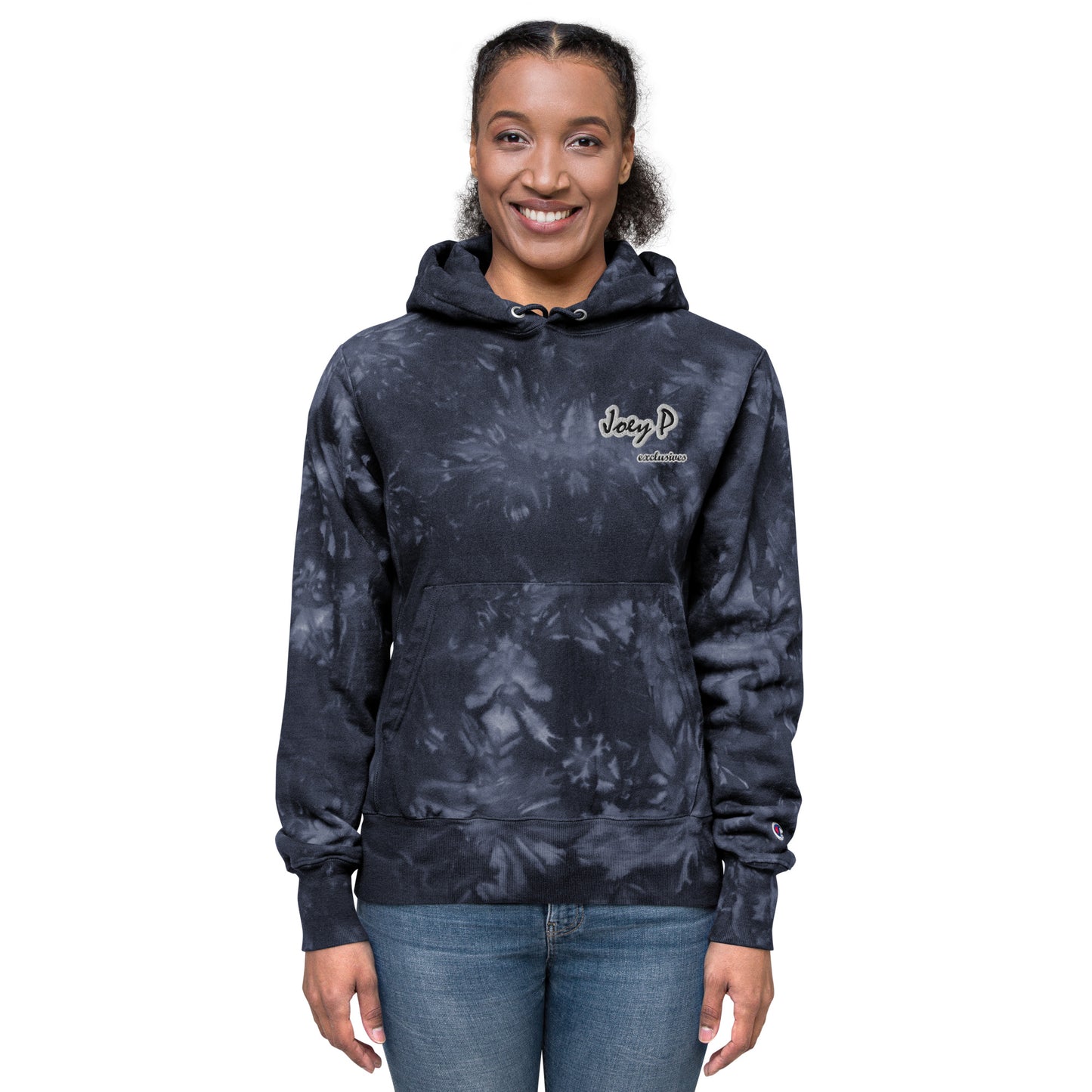 Joey P Exclusives X Champion tie-dye hoodie